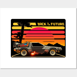 Back to the Delorean Posters and Art